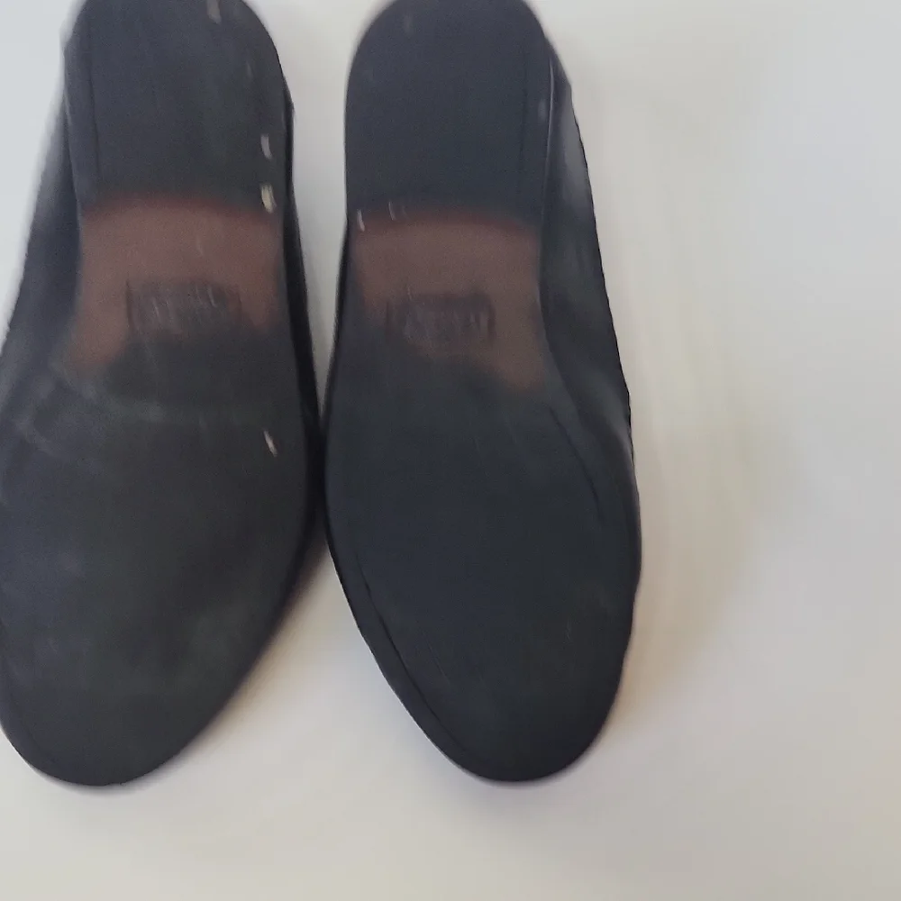 Dr. Scholl's Men's Black Leather Slip-On Loafers Size 9